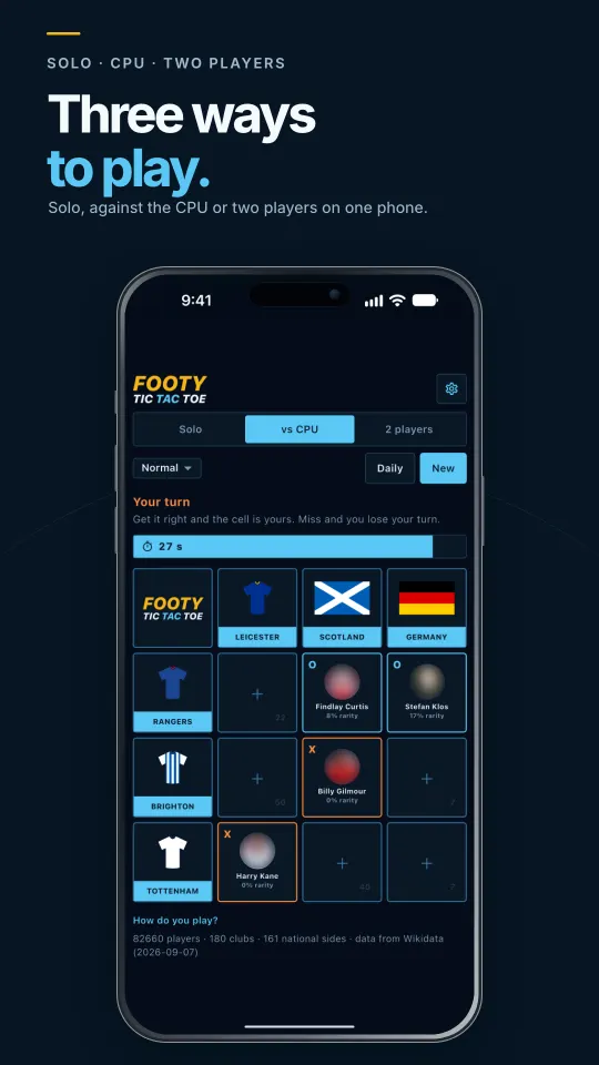 Footy Tic Tac Toe football tic tac toe screenshots 3